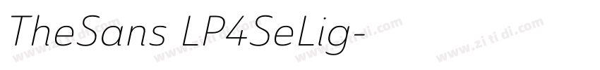 TheSans LP4SeLig字体转换